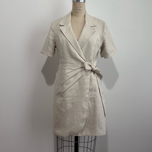 Ever New linen wrap dress - Picture 2 of 5
